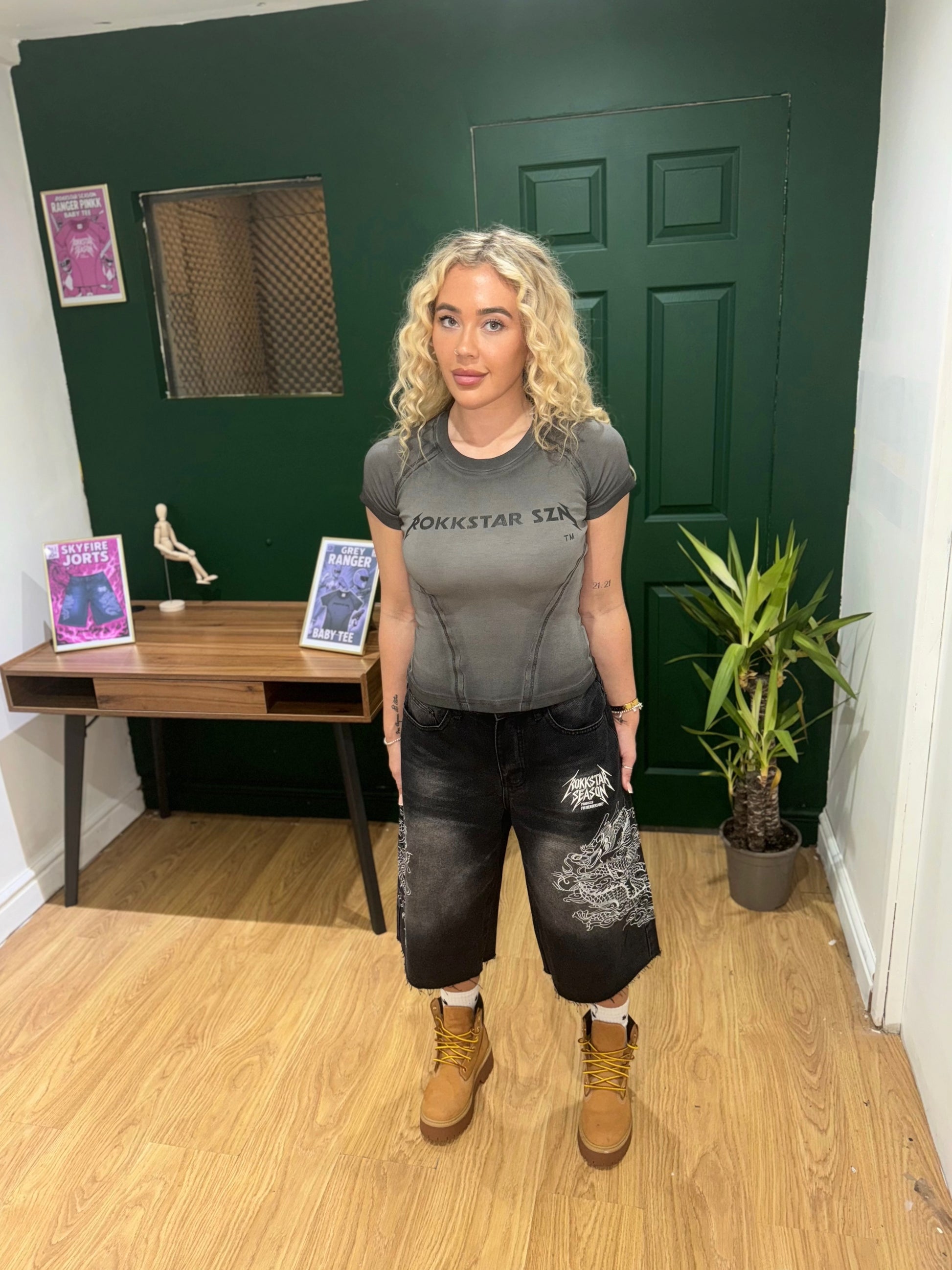 Grey Ranger Baby Tee
