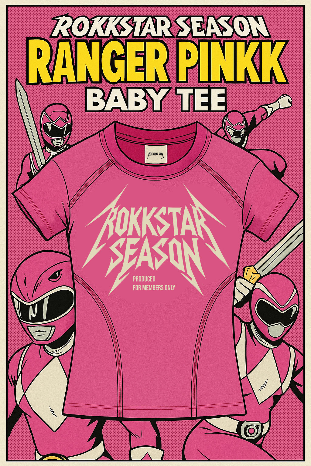 Ranger Pinkk Baby Tee